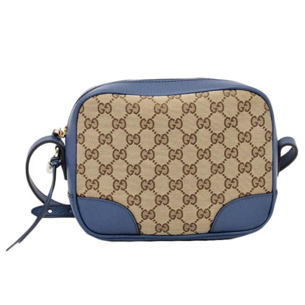 Gucci Canvas Supreme Camera Bag Caspian Blue NEW W DUST BAG